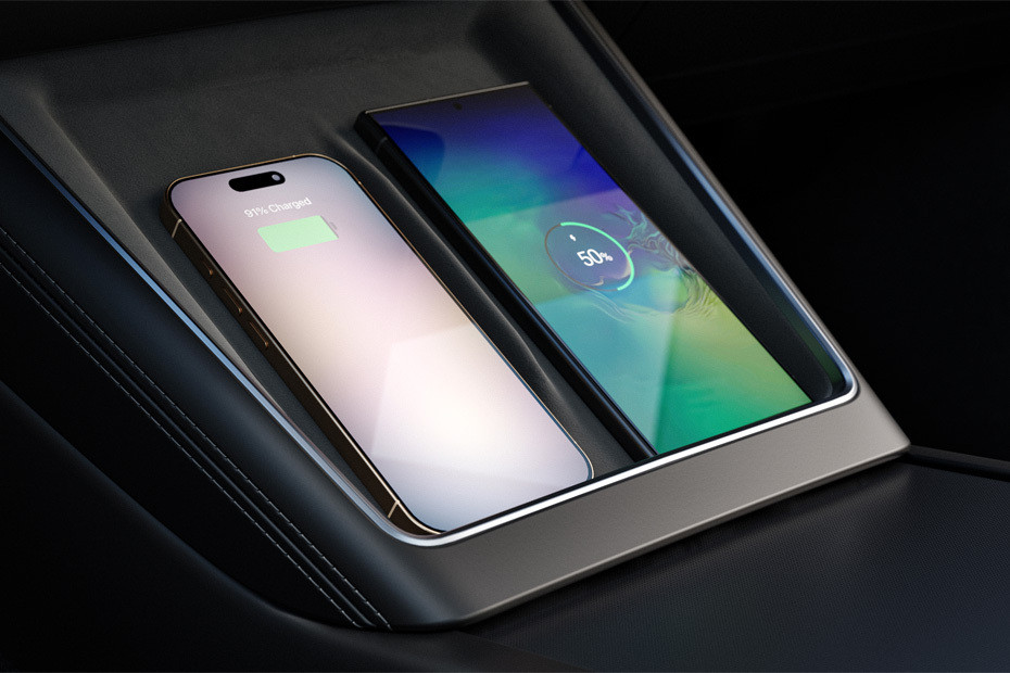 Power Accessories Outlet View of Tesla Model Y Power Accessories Outlet View of Tesla Model Y