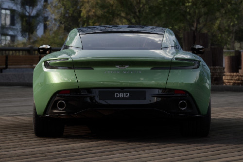 Full Rear View of Aston Martin DB12