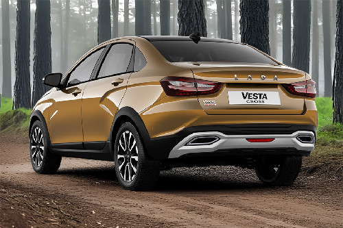 Rear Medium View of Lada Vesta Cross