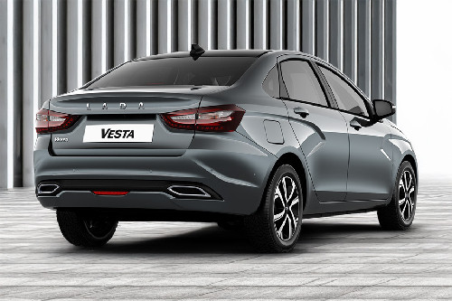 Vesta Sedan Rear angle view