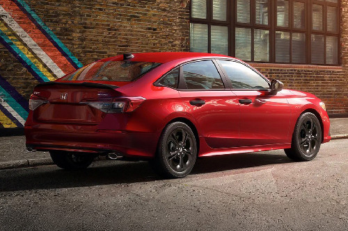 Civic Rear angle view