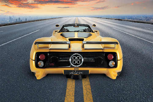 Full Rear View of PAGANI Zonda
