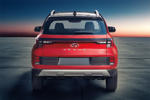 Full Rear View of Hyundai Venue Full Rear View of Hyundai Venue