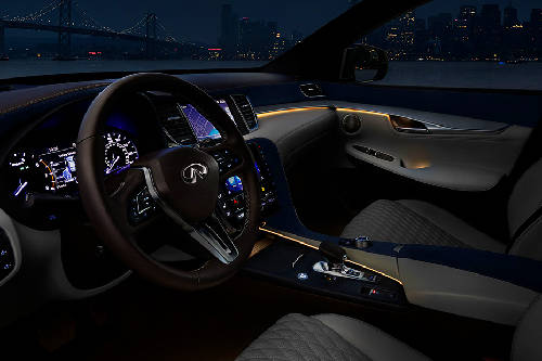 Rear Cross View of Infiniti QX50