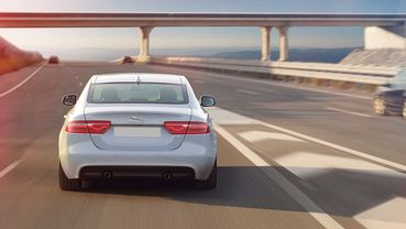 Full Rear View of Jaguar XE Pure