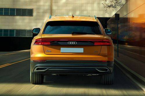 Full Rear View of Audi Q8