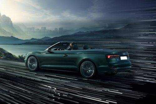 Rear Cross Side View of Audi A5 Cabriolet