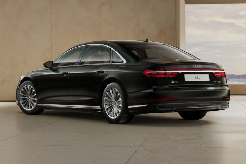 Rear Cross Side View of Audi A8 L