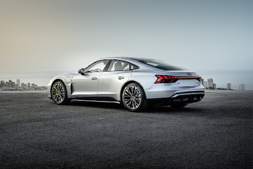 Rear Cross Side View of Audi S E-Tron GT