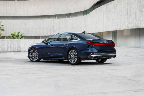 Rear Cross Side View of Audi A6 2025