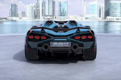 Full Rear View of Lamborghini Limited Series