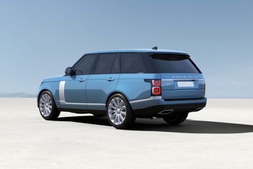 Rear Cross Side View of Land Rover Range Rover