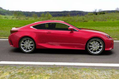 Lexus RC Drivers Sideview