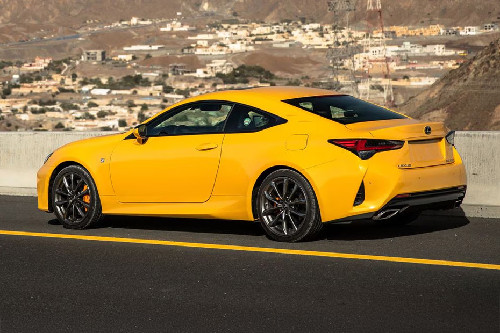 Rear Cross Side View of Lexus RC