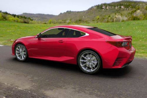 Rear Cross View of Lexus RC
