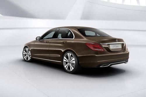 Rear Cross Side View of Mercedes-Benz C-Class Sedan