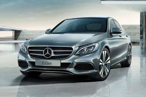 C-Class Sedan Tilted Front View