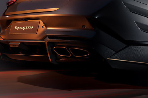 Exhaust Pipe of Bentley Supersports