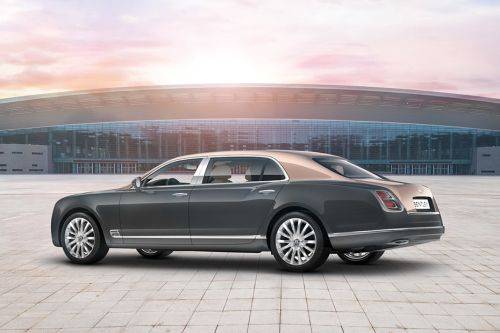 Rear Cross Side View of Bentley Mulsanne