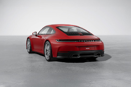 Rear Cross Side View of Porsche 911