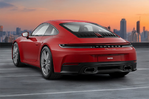 Rear Cross Side View of Porsche 911 Rear Cross Side View of Porsche 911