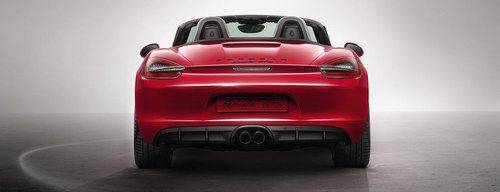 Full Rear View of Porsche Boxster GTS