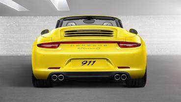 Full Rear View of Porsche 911 Carrera 4S Cabriolet