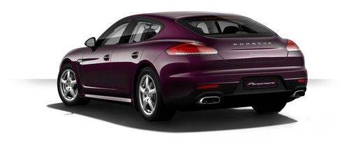 Rear Medium View of Porsche Panamera Diesel