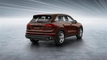 Cayenne Diesel Rear angle view