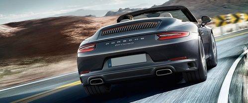 911 Carrera Cabriolet Front deep low Angle View