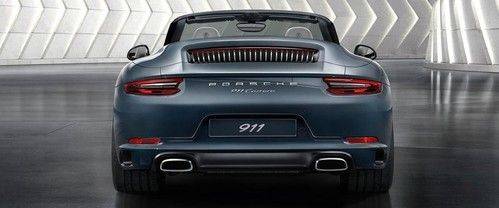 Full Rear View of Porsche 911 Carrera Cabriolet