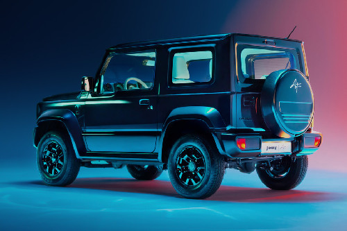 Rear Cross Side View of Suzuki Jimny Art Edition