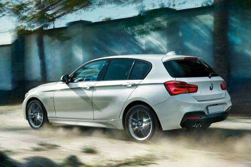 Rear Cross Side View of BMW 1 Series 5 Door