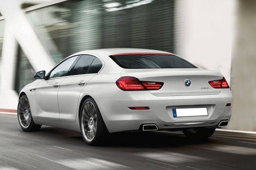 Rear Cross Side View of BMW 6 Series Gran Coupe
