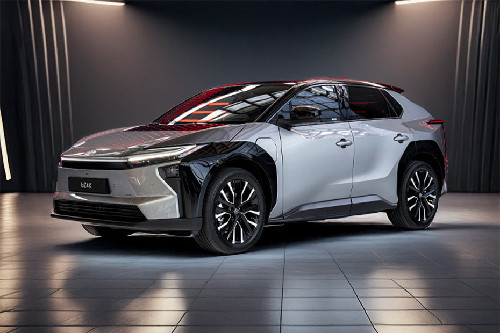 bZ4X Front angle low view