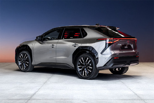 Rear Cross Side View of Toyota bZ4X