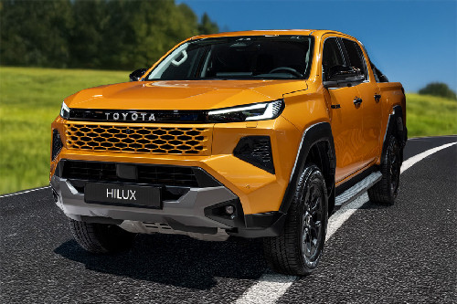 Hilux Hybrid Front angle low view