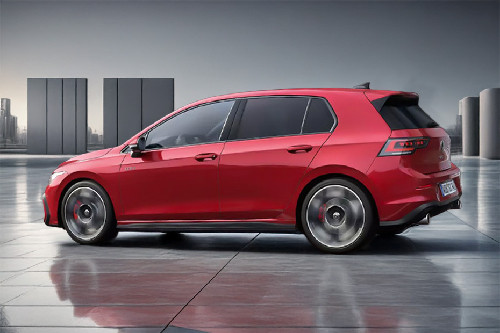 Rear Cross View of Volkswagen Golf GTI