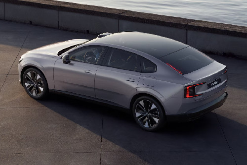 Rear Cross Side View of Volvo ES90