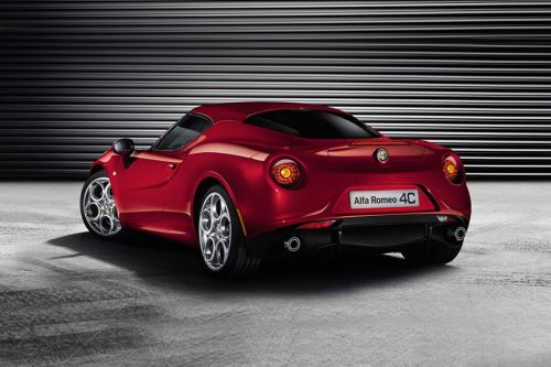 Rear Cross Side View of Alfa Romeo 4C