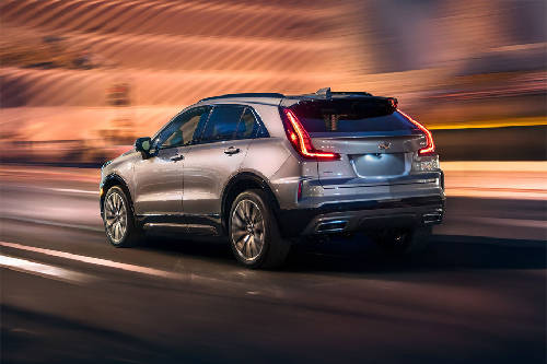 Rear Cross Side View of Cadillac XT4