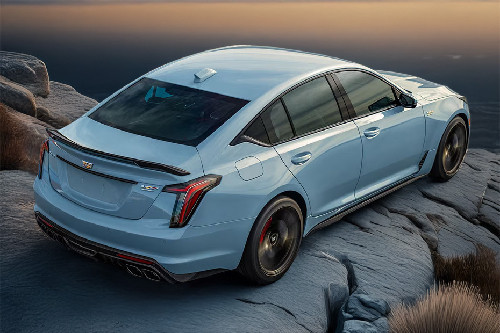 CT5 V Rear angle view