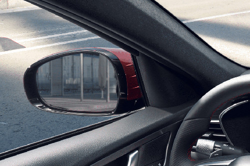 Genesis G70 SB Drivers Side Mirror Rear Angle
