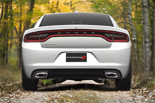 Full Rear View of Dodge Charger
