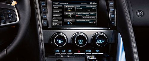 Front AC Controls of Jaguar F Type S Coupe