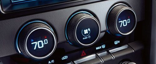 Side AC Controls of Jaguar F-Type R AWD Convertible
