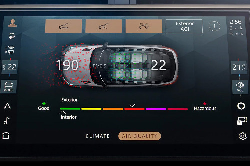 Range Rover Velar touch screen