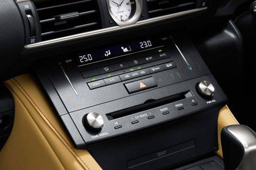 Side AC Controls of Lexus RC