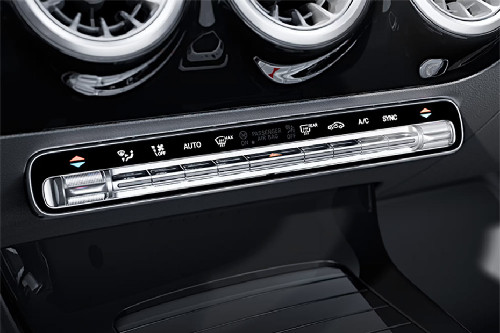 Front AC Controls of Mercedes-Benz A-Class Sedan