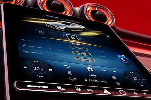 Front AC Controls of Mercedes-Benz AMG CLE